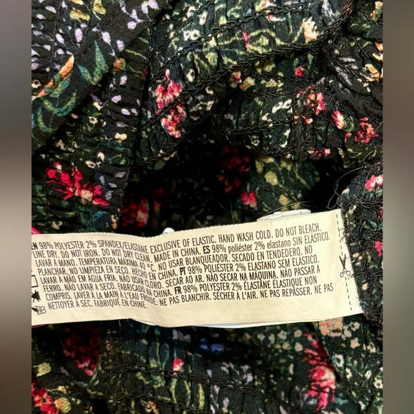 Cropped Peasant Top - Picture 2 of 2